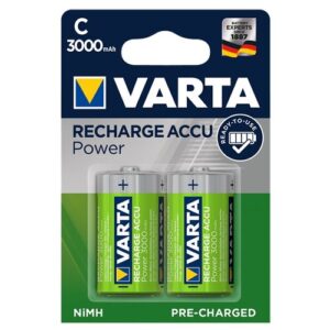 Аккумулятор щелочная (alkaline) 3000 мА·ч 1.2 В VARTA Recharge Accu Power 3000 C, в упаковке: 2 шт.