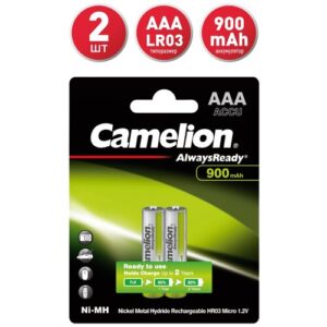 Аккумулятор Ni-Mh 900 мА·ч 1.2 В Camelion Always Ready  AAA, в упаковке: 2 шт.
