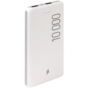 Портативный аккумулятор/Пауербанк JPB-2401 10 000 мАч, 2xUSВ 3А, белый, JI