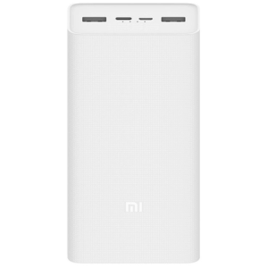 Внешний аккумулятор Xiaomi Mi Power Bank 3 30000mah, портативный аккумулятор, Power Bank, белый