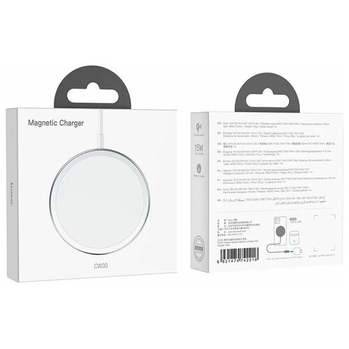 Зарядное устройство Hoco CW30 Pro Original 15W Silver 6931474744036