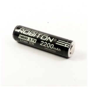 Аккумулятор ROBITON LiHYB 18650, 3.7 В, 2200 мАч, с защитой, для тактических фонарей РК1