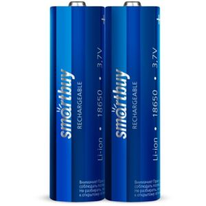Аккумулятор Li-Ion 2000 мА·ч 3.7 В SmartBuy LI18650-2000, в упаковке: 2 шт.