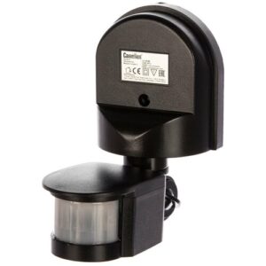 Camelion LX-16C датчик движения 1200W 180° черный настенный (дальность 2-12м) IP44 (арт. 17628)