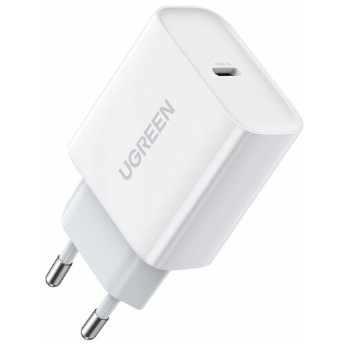 Сетевое зарядное устройство Ugreen USB C 20W PD, цвет белый (60450)