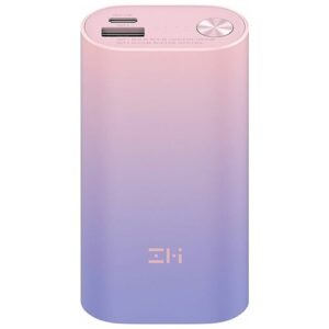 Внешний аккумулятор Power Bank ZMI 10000mAh Type-C MINI (High-End версия) 3A, 30W, QC 3.0, PD 3.0 (QB818), фиолетово-розовый