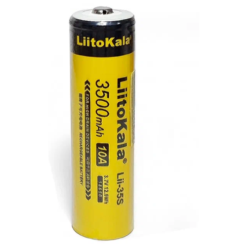 Аккумулятор Li-Ion 3500 мА·ч 3.7 В LiitoKala Lii-35S 18650, в упаковке: 1 шт.