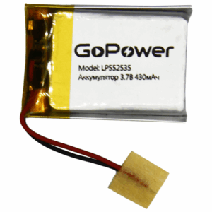 Аккумулятор Li-Pol GoPower LP552535 PK1 3.7V 430mAh
