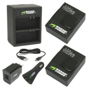 Зарядка Wasabi Power Dual Charger GoPro Hero 3/3+ + 2 аккумулятора Wasabi Power 1280 mAh