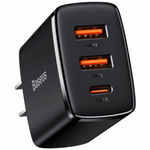 Сетевое зарядное устройство Baseus Compact Quick Charger, Global, черный