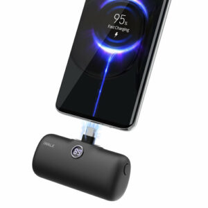Портативный внешний аккумулятор Power Bank Type-C для Android, iPhone 15/16 iWALK 4800 mAh, пауэрбанк мини, черный