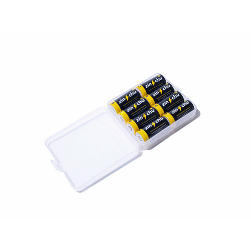 Комплект аккумуляторов ZINCHU RCR123A/16340 700мАч с защитой, 8 шт