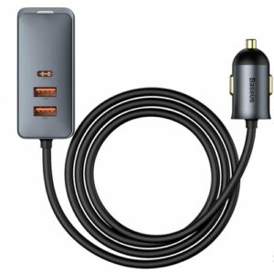 Автомобильное зарядное устройство / Быстрая зарядка Baseus Share Together, USB + разветвитель 2*USB+USB-C, 5A, 120W