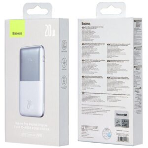 Внешний аккумулятор повербанк Baseus Power Bank 10000mAh 20W Белый PPBD040102