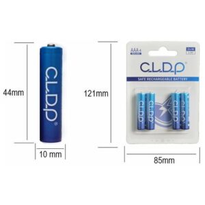 Аккумуляторные батарейки CLDP AAA, Ni-Zn, 1,6v, 900mWh, в блистере, 4шт.