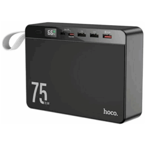 Внешний аккумулятор Hoco J94 75000 mAh, PowerBank быстрая зарядка PD 22.5В Макс, 4 выхода