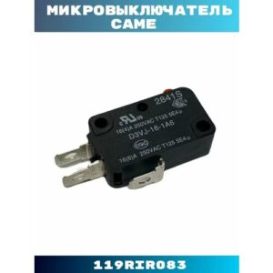 Микровыключатель CAME, 119RIR083, для ворот и шлагбаумов, черный