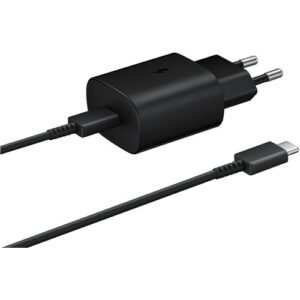 Сетевое зарядное устройство Samsung EP-TA800 + кабель USB Type-C, черный