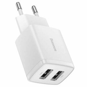 Сетевое зарядное устройство Baseus Compact Charger 2U 10.5W EU White (CCXJ010202)