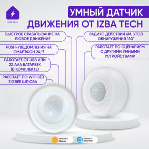 Умный инфракрасный датчик движения беспроводной с WIFI для умного выключателя или реле, умный дом