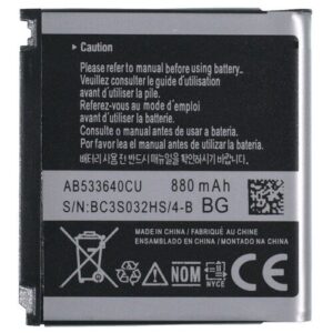 Аккумулятор AB533640CU для Samsung S3600i, SGH-G600, SGH-G400, GT-C3110, SGH-F330, SGH-F490