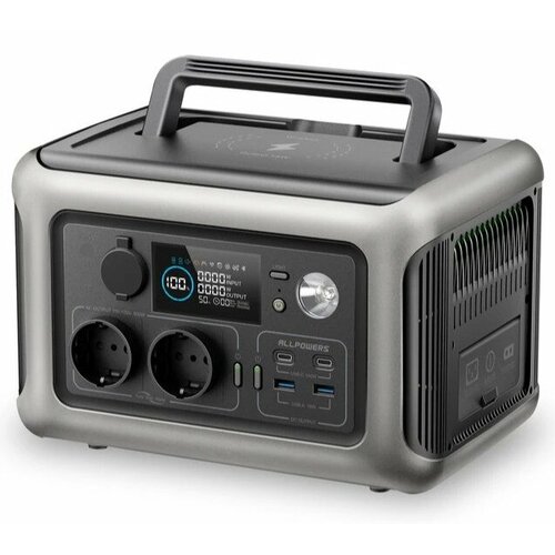 Портативная электростанция Allpowers R600 (600Вт, 299Вт*ч, MPPT 300Вт)