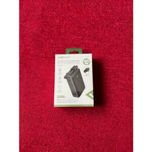 Портативный аккумулятор ACEFAST M4, 20000 mAh with 100W USB-C Charging Data Cable, чёрный