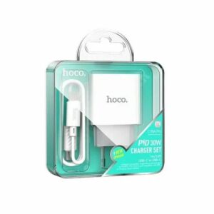 Сетевое зарядное устройство Hoco C76A Pro 30W с кабелем Type-C to Type-C, белый