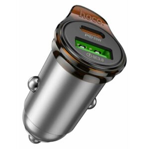 Автомобильное зарядное устройство Hoco USB*Type-C 43W в машину