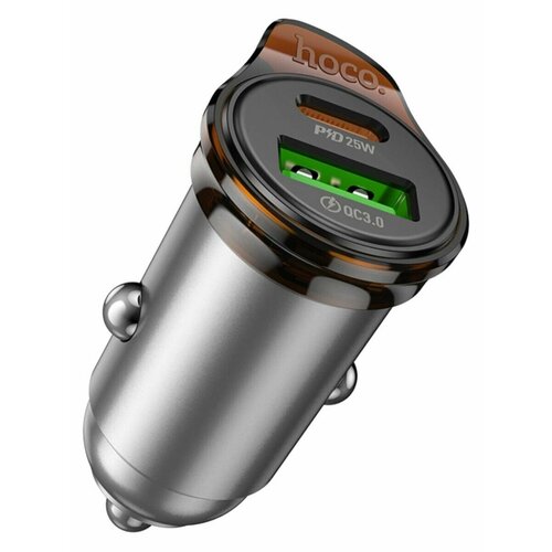 Автомобильное зарядное устройство Hoco USB*Type-C 43W в машину