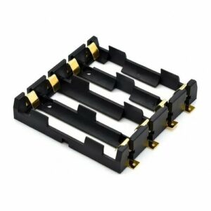 Батарейный отсек для четырех (4 слота) аккумуляторов Li-ion типоразмера 18650 SMD без проводов 2 шт