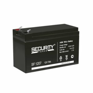 Аккумуляторная батарея Security Force (DELTA) SF 1207 12В/7Ач (V/Ah), Тип: AGM, Клемма: F1, срок службы: 3-5 лет