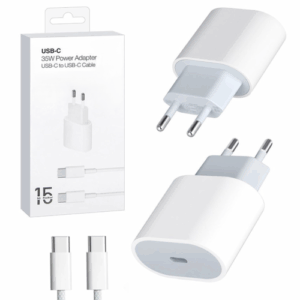 Зарядное устройство с быстрой зарядкой 35W для iPhone 15 / 15 Plus / 15 Pro / 15 Pro Max / iPad / AirPods