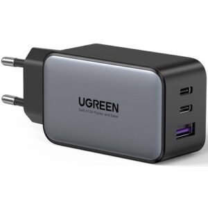Сетевое зарядное устройство Ugreen Nexode S X553, 65W, USB-A+2*USB-C, GaN, Fast Charger, серый ( 35042 )