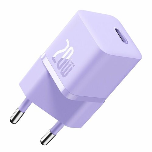 Сетевое зарядное устройство BASEUS GaN5 Fast Charger Mini USB-C, 20W, Фиолетовый