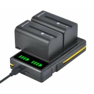 Аккумулятор Batmax NP-F750 - 2 шт 5600mA и зарядное устройство на два аккумулятора