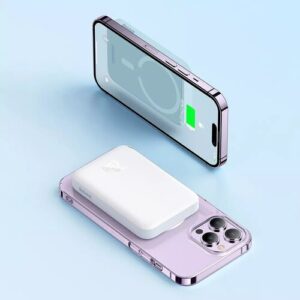 Внешний аккумулятор с поддержкой беспроводной зарядки Xiaomi Baseus Magnetic Wireless Charging Power Bank 5000 mAh 20W Blue (PPCXM05)