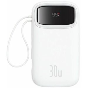 Внешний аккумулятор Baseus QPow 30W 20000mAh, White (P10055009213-00)