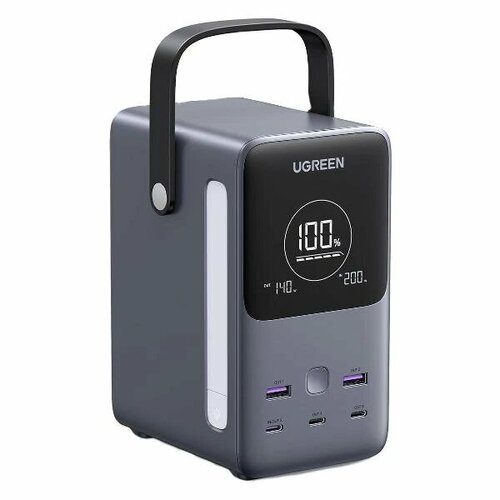 Внешний аккумулятор Ugreen PB770 (25286) PD3.1 48000mAh,300W 3хType-C +2хUSB, серый/ повербанк