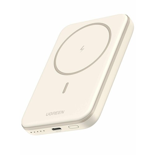 Внешний аккумулятор магнитный UGREEN PB560 (25207) 5000mAh Magnetic Wireless Power Bank. Цвет: белый