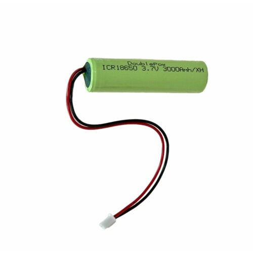Аккумулятор DoublePow 18650 3.7V 3000mAh, с разъемом XH2.54-2P, с защитой, 1 шт