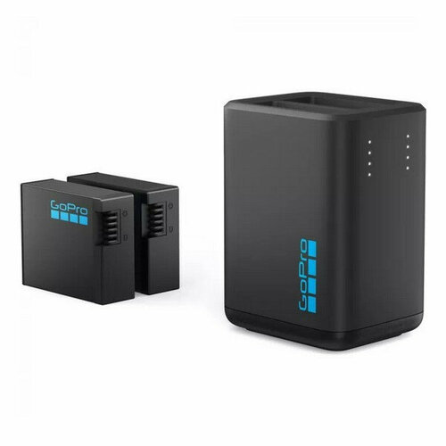 Gopro Dual Battery Charger for HERO13 Black + 2in Enduro Battery, зарядное устройство с аккумуляторами