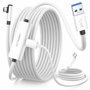 JSAUX USB 3.0 высокоскоростное зарядное устройство совместимо с Quest 3 2 1 Pro Pico 4, USB-C 2-в-1 кабель для Meta/Oculus Quest 3/2 аксессуары CD0044