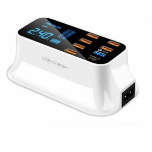 40 Вт 8 портов PD QC3.0 Type C Smart USB зарядное устройство держатель для телефона настенный адаптер розетка для быстрой зарядки станция-концентратор для Iphone Samsung Huawei