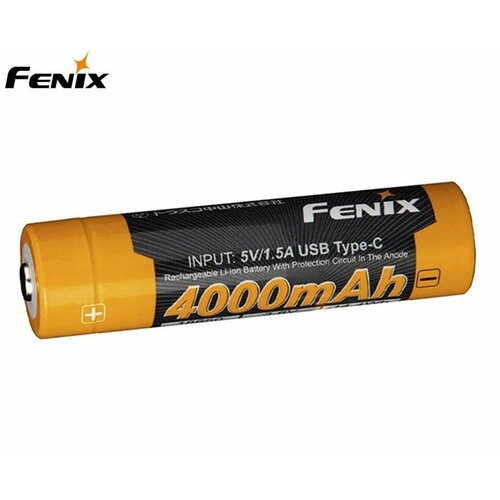 Аккумулятор Li-ion Fenix 18650 ARB-L18-4000U 4000 mAh (+Type-C USB порт зарядки)