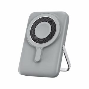 Внешний аккумулятор с беспроводной зарядкой MagSafe 10000mAh / Wiwu Wi-P018 / Серый