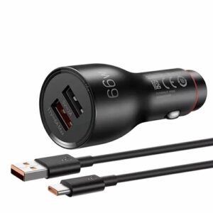 Автомобильное зарядное устройство HUAWEI P0006 SuperCharge Car Charger 66W, чёрный