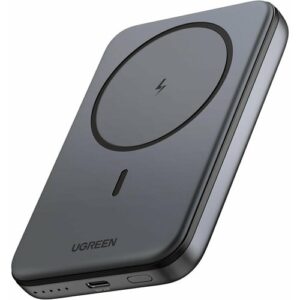 Внешний аккумулятор UGREEN PB561 MagSafe 10000mAh 20W USB-C Magnetic Wireless PowerBank Space Gray для iPhone (25919)
