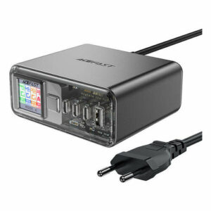 Зарядное устройство AceFast Z4 PD218W GaN 3*USB-C+USB-A (AF-Z4-GY) Space Gray