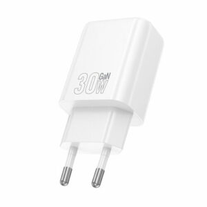Сетевое зарядное устройство HOCO N63 USB-C/USB-A, 30W "быстрая зарядка", белый